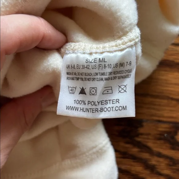 Hunter Fleece Boot Socks Welly Socks, Size ML - Picture 2 of 3